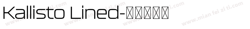 Kallisto Lined字体转换
